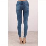 Free People NWT Turquoise High-Rise Busted Skinny Jeans Photo 1