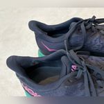 Hokas Clifton 8‎ Running Sneakers Navy Blue Teal Pink Photo 2
