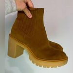 Dolce Vita Chelsea Boots Heels Caster Suede Chestnut Brown Winter New Size 8 Photo 0