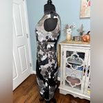 🦋 AGB Dress Classy & Sexy Floral Black Size 8 Photo 4