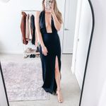 Amanda Uprichard Black Halter Maxi Dress Photo 3