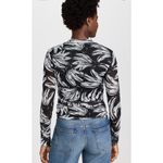 Farm Rio  Bossa Banana Black Tulle Blouse size small Photo 1