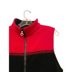 Kuhl  Sleeveless Vest Colorblock Nordic‎ Women Size Medium Red Black Fleece Ski Photo 2