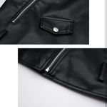 Black Rivet Black Faux Leather Jacket Photo 4