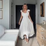 Ramy Brook Bria Dress White Springtime Burnout Size 12 Photo 1