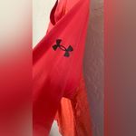 Under Armour Womens Loose Brick Orange Long Sleeve 1/4 Zip Top SMALL Photo 3