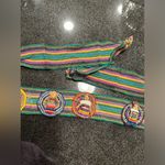 Vintage Traditional Striped Belt Strap Textile Mayan Guatemala Worry Dolls Photo 3