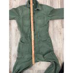 NSF Clothing Green Utility Jumpsuit Flare Leg Button Up Women's Size 26 Photo 6