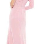 Mac Duggal One Shoulder Puff Sleeve Gown in Rose Pink Size US 14 Photo 1