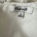 Madewell  Petite‎ Poplin Puff-Sleeve Tiered White Babydoll Mini Dress Size 4 Photo 7
