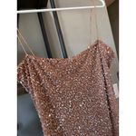 retrofete Dionne Sequin Mini Dress Silver Nude Womens Size XL Tan Photo 7