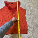 Vintage Y2K My Michelle Orange Fuzzy V Neck Halter Tank Top Cinched Waist Size L Size L Photo 5