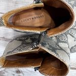 Lucky Brand Basel Bootie Snakeskin Genuine Leather Ankle Boots Mobwife Photo 4