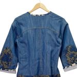 Derek Lam  10 Crosby Denim Kimono Jacket Wrap Belted Floral Patchwork Size 0 | XS Photo 9