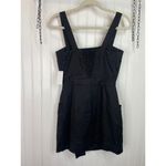 Equipment NWT  Linen Katia Button Front Mini Dress Black Squared Neck Linen 00 Photo 2