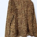 Dana Buchman Dana Bouchard Leopard print blazer with gold detail, zipper and pockets Photo 1
