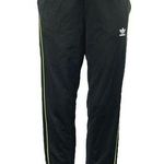 Adidas Women's Black High Rise Drawstring Straight Leg Trousers Sweatpants Sz M Photo 0