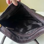 Vintage‎ Hidesign Dark Brown Leather Tote Bag Structured Office Satchel Purse Photo 6