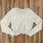 Wildfox Floral Stitched Lightweight Sweater Photo 4