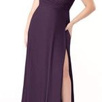 Azazie  Nahrin bridesmaid dress in Plum Photo 0