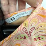 ZARA Paisley Printed Open Back Bell Sleeve Crop Top 7521 Photo 10