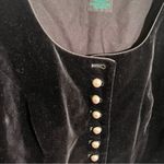 Vintage Tostmann Velvet Top Long Sleeve Pearl Buttons 42 Black Size undefined Photo 4
