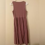 Frye  Button Front Sleeveless Midi Dress Burnt Pink Size Medium 45" Length‎ Photo 1