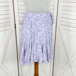Aeropostale  Y2K‎ Floral Tie Waist Flippy Mini Skirt Purple Small Photo 3