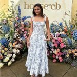 House Of CB  Chicca Blue Floral‎ Top nwot size XS D/DD Photo 7