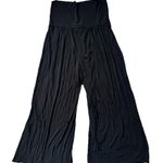 Sharagano  Womens Size XL Black Silky Stretchy Waist Wide Leg Flown Pull On Pants Photo 1