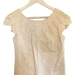 Lilly Pulitzer Vintage  Pierce Dress white beaded size 6 flower short sleeve Photo 2