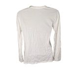 Faded Glory Y2K  Long Sleeve Tee Fitted V-Neck Arctic White S Photo 1