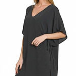 Zenana Outfitters Woven Airflow Tie Side Cover Up Photo 0