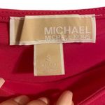 Michael Kors Michael  Hot Pink Cold Shoulder Short Sleeve Blouse Size Small Photo 2