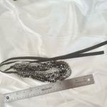 Multi strand crystal beaded tie back necklace Black Photo 7