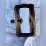 Christian Siriano Beige Women's Size Large Linen Shorts‎ Belt Summer Boho Beach Photo 5