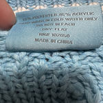 Taylor Swift  1989 Cardigan Blue White Cable Knit Sweater XS SM Taylor's Version Photo 12