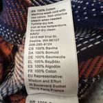 KAVU Women’s Jess Coastline long sleeve plaid cotton button up hoodie Sz L. EUC Photo 6