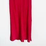 Anthropologie Hutch for Bow Front Slip MIDI Dress Cherry Red Size Medium Photo 4