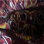 Stephanie Dawn Floral Burgundy Yellow Crossbody Bag Adjustable Strap‎ Red Photo 5