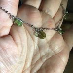 Shell & Bicone green crystal ankle bracelet Green Photo 2