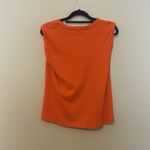 frame denim  Orange Crush Rolled Muscle Tee Size‎ Small Photo 8