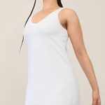 Athleta XS P Transcend Dress Bright White X-Small Petite Built in Bra & Shorts Photo 0
