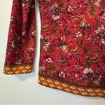 Garnet Hill  Merino Wool Floral Button Down Cardigan Womens Medium Photo 1