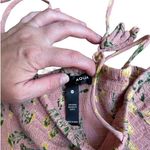 AQUA pink floral long bell sleeve cold shoulder shorts romper woman’s size xs Photo 5