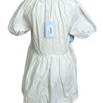 Hill House  THE FRANCESCA Top High Low Keyhole Back Short Puff Sleeve Size XS Photo 2