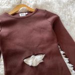 Princess Polly knit cut out Serenity mini dress in brown Photo 2