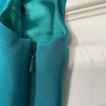 Jay Godfrey Silk Color Block Teal Hot pink Cowl Back Sheath Dress Size 2 Blue Photo 4