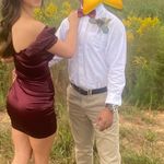 Windsor Maroon Mini Dress Photo 3