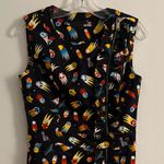 Love moschino NWOT Comet Rocketship Shooting Star Space Sleeveless Mini Dress 4 Photo 7